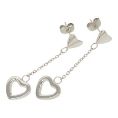 ティファニー ハート リンク ドロップ ピアス シルバー SV925 シルバー レディース TIFFANY&Co. 中古