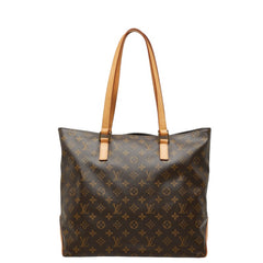 ルイ ヴィトン モノグラム カバメゾ ショルダーバッグ トートバッグ M51151 ブラウン PVC レザー レディース LOUIS VUITTON 中古