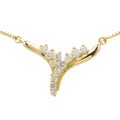 K18YG イエローゴールド ダイヤモンド ダイヤ0.52ct クリスティーナハン ペンダント ネックレス レディース 中古
