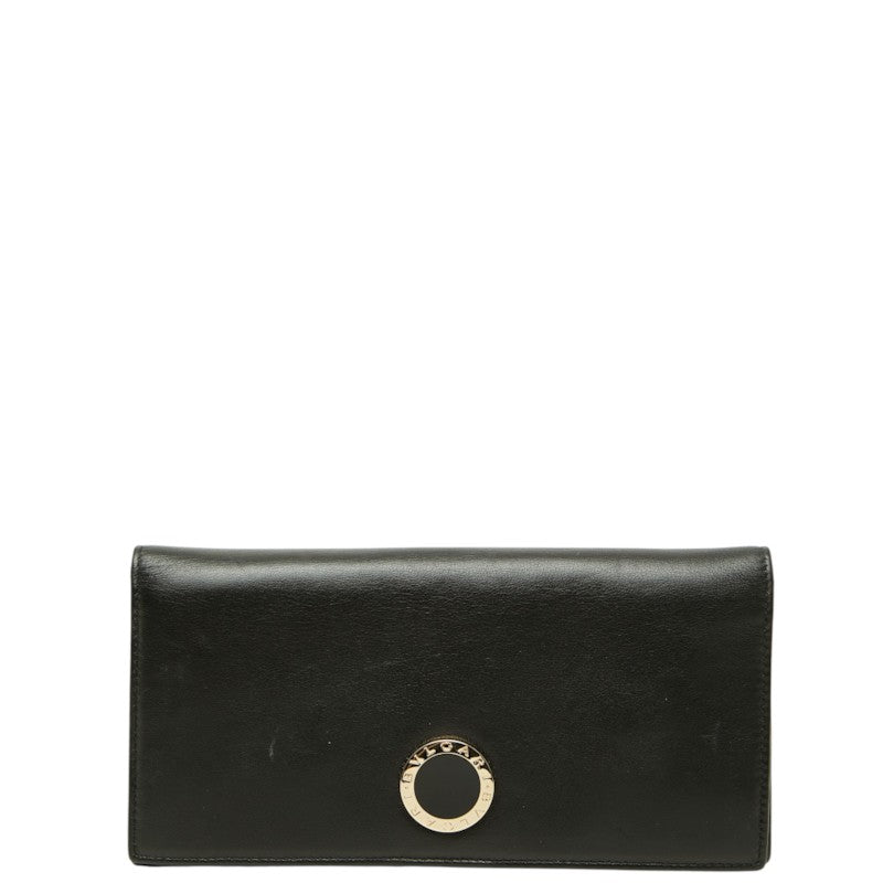 ブルガリ ブルガリブルガリ 長財布 ブラック レザー レディース BVLGARI 中古