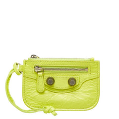 バレンシアガ ル カゴール コインケース 小銭入れ イエロー レザー レディース BALENCIAGA 中古