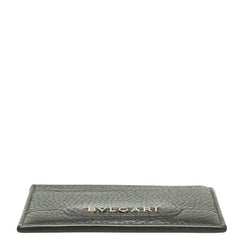 ブルガリ ロゴ カードケース ブラック レザー レディース BVLGARI 中古