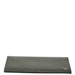 ディオール CDロゴ 長財布 ブラック レザー レディース Dior 中古