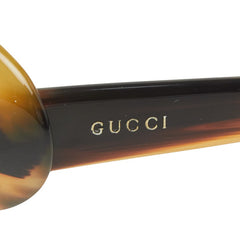 グッチ オーバルフレーム サングラス GG2420/S ブラウン プラスチック レディース GUCCI 中古