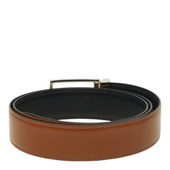 サルヴァトーレフェラガモ ダブルガンチーニ ベルト ブラウン レザー メンズ Salvatore Ferragamo 中古
