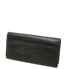 ヴィヴィアンウエストウッド ロゴ 長財布 ブラック レザー レディース Vivienne Westwood 中古