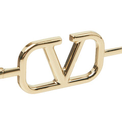 ヴァレンティノ Vロゴ シグネチャー サングラス ブラック ゴールド アセテート メタル レディース VALENTINO 中古