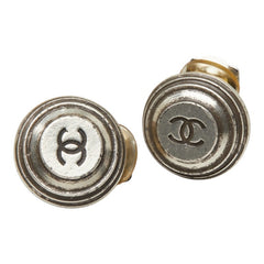 シャネル ココマーク ヴィンテージ イヤリング ラウンド 99P シルバー メタル レディース CHANEL 中古