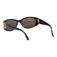 フェンディ オーバル サングラス SL7506 ブラック ゴールド プラスチック メッキ レディース FENDI 中古