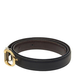 グッチ インターロッキングG ベルト ブラック レザー レディース GUCCI 中古
