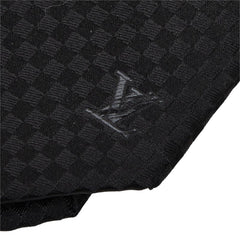ルイ ヴィトン マイクロダミエ ネクタイ ノワール ブラック シルク メンズ LOUIS VUITTON 中古