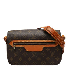 ルイ ヴィトン モノグラム サンジェルマン24 斜め掛け ショルダーバッグ M51210 ブラウン PVC レザー レディース LOUIS VUITTON 中古