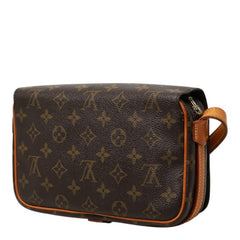 ルイ ヴィトン モノグラム サンジェルマン24 斜め掛け ショルダーバッグ M51210 ブラウン PVC レザー レディース LOUIS VUITTON 中古