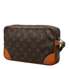 ルイ ヴィトン モノグラム マルリードラゴンヌGM セカンドバッグ クラッチバッグ M51825 ブラウン PVC レザー レディース LOUIS VUITTON 中古