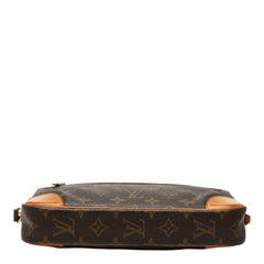 ルイ ヴィトン モノグラム マルリードラゴンヌGM セカンドバッグ クラッチバッグ M51825 ブラウン PVC レザー レディース LOUIS VUITTON 中古