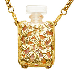 シャネル COCO EAU DE PARFUM 香水ボトル ネックレス ゴールド メッキ レディース CHANEL 中古