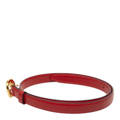 グッチ インターロッキングG ベルト サイズ85/34 036194 レッド レザー レディース GUCCI 中古