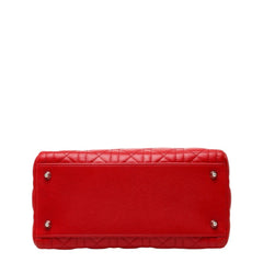 ディオール カナージュ レディディオール ハンドバッグ ショルダーバッグ 2WAY レッド レザー レディース Dior 中古