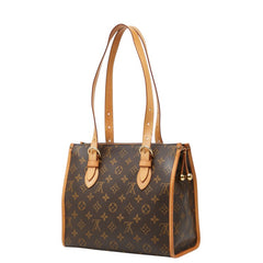 ルイ ヴィトン モノグラム ポパンクール オ トートバッグ ショルダーバッグ M40007 ブラウン PVC レザー レディース LOUIS VUITTON 中古