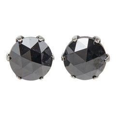 Pt900 プラチナ ブラックダイヤモンド ブラックダイヤ1.00ct スタッドピアス ピアス レディース 中古
