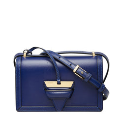 ロエベ バルセロナ 斜め掛け ショルダーバッグ ブルー レザー レディース LOEWE 中古