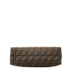 フェンディ ズッカ ワンショルダーバッグ 09161150001 ブラウン キャンバス レザー レディース FENDI 中古