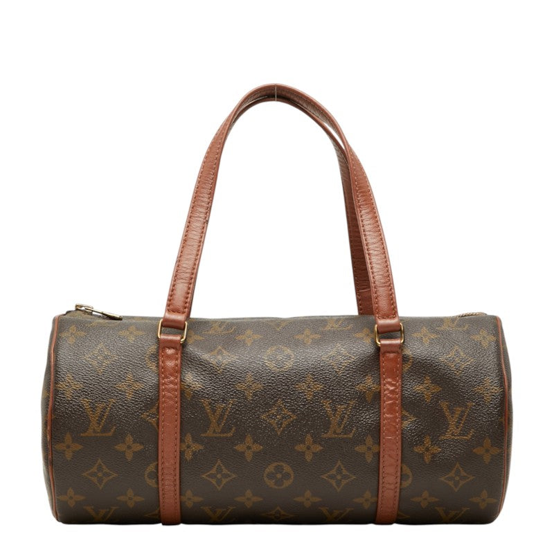 ルイ ヴィトン モノグラム パピヨン30 ショルダーバッグ M51365 ブラウン PVC レザー レディース LOUIS VUITTON 中古