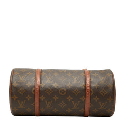 ルイ ヴィトン モノグラム パピヨン30 ショルダーバッグ M51365 ブラウン PVC レザー レディース LOUIS VUITTON 中古