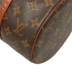ルイ ヴィトン モノグラム パピヨン30 ショルダーバッグ M51365 ブラウン PVC レザー レディース LOUIS VUITTON 中古
