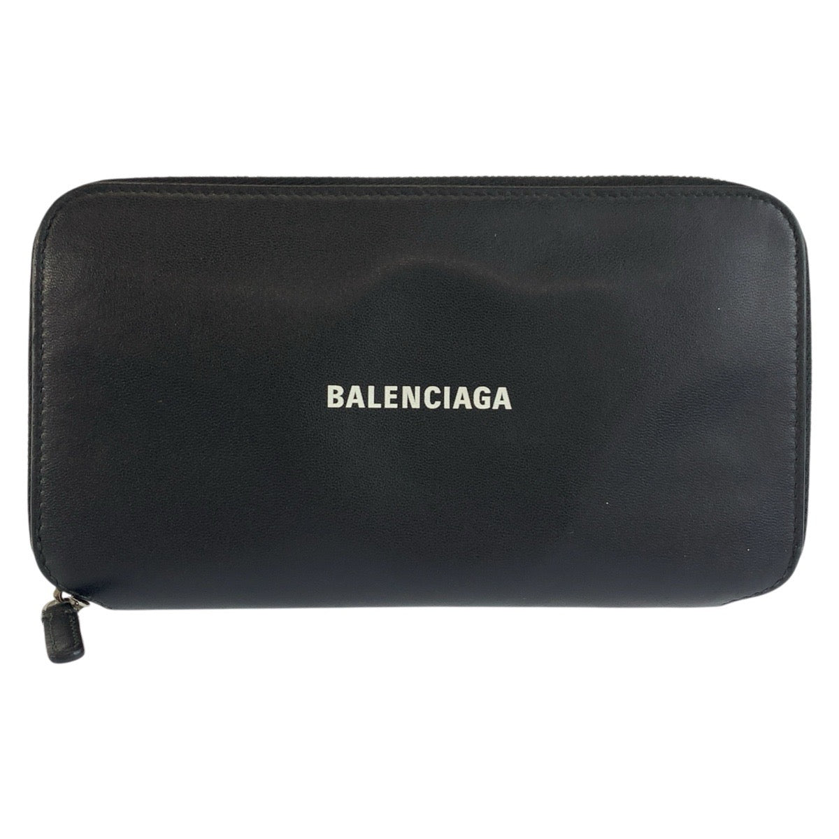 バレンシアガ キャッシュ コンチネンタル 長財布 ロングウォレット ブラック レザー メンズ BALENCIAGA 中古