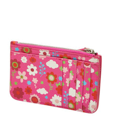 バレンシアガ フラワー 花 カードケース コインケース フラグメントケース 637130 ピンク マルチカラー レザー レディース BALENCIAGA 中古