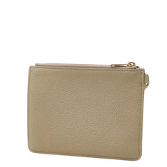 セリーヌ ポーチ グレージュ レザー レディース CELINE 中古
