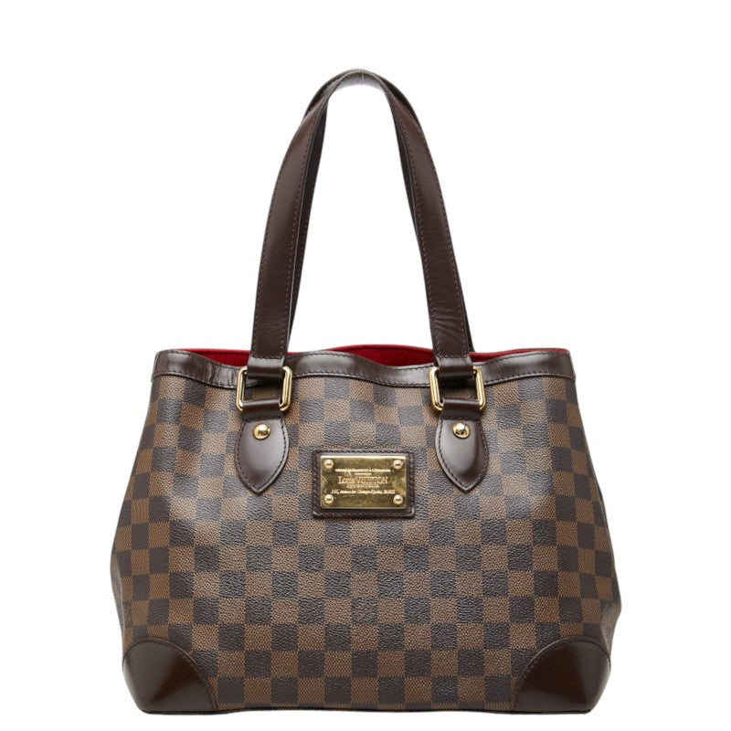 ルイ ヴィトン ダミエ ハムステッドPM トートバッグ ハンドバッグ N51205 エベヌ ブラウン PVC レザー レディース LOUIS VUITTON 中古