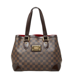 ルイ ヴィトン ダミエ ハムステッドPM トートバッグ ハンドバッグ N51205 エベヌ ブラウン PVC レザー レディース LOUIS VUITTON 中古
