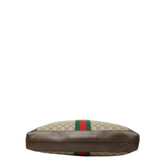 グッチ GGスプリーム オフィディア トートバッグ 519335 ベージュ ブラウン PVC レザー レディース GUCCI 中古