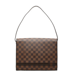 ルイ ヴィトン ダミエ トライベレッカ カレ ワンショルダーバッグ N51161 ブラウン PVC レザー レディース LOUIS VUITTON 中古
