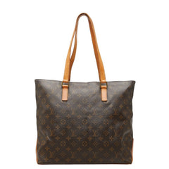 ルイ ヴィトン モノグラム カバメゾ トートバッグ ショルダーバッグ M51151 ブラウン PVC レザー レディース LOUIS VUITTON 中古