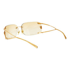 ヴェルサーチェ サングラス ブラウン ラインストーン メッキ レディース VERSACE 中古