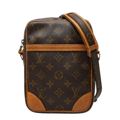 ルイ ヴィトン モノグラム ダヌーブ 斜め掛け ショルダーバッグ M45266 ブラウン PVC レザー レディース LOUIS VUITTON 中古