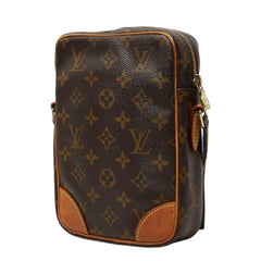 ルイ ヴィトン モノグラム ダヌーブ 斜め掛け ショルダーバッグ M45266 ブラウン PVC レザー レディース LOUIS VUITTON 中古