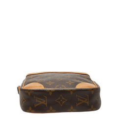 ルイ ヴィトン モノグラム ダヌーブ 斜め掛け ショルダーバッグ M45266 ブラウン PVC レザー レディース LOUIS VUITTON 中古