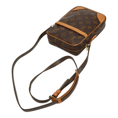ルイ ヴィトン モノグラム ダヌーブ 斜め掛け ショルダーバッグ M45266 ブラウン PVC レザー レディース LOUIS VUITTON 中古