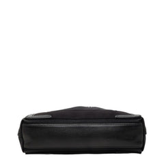 バレンシアガ ネイビーカバスXS ハンドバッグ ショルダーバッグ 2WAY 390346 ブラック キャンバス レザー レディース BALENCIAGA 中古