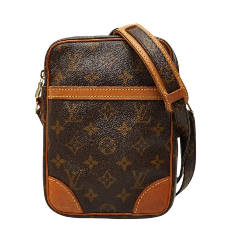 ルイ ヴィトン モノグラム ダヌーブ 斜め掛け ショルダーバッグ M45266 ブラウン PVC レザー レディース LOUIS VUITTON 中古