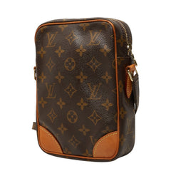 ルイ ヴィトン モノグラム ダヌーブ 斜め掛け ショルダーバッグ M45266 ブラウン PVC レザー レディース LOUIS VUITTON 中古