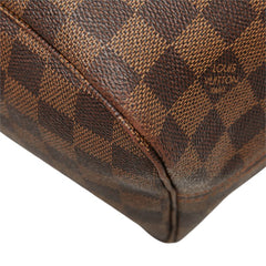 ルイ ヴィトン ダミエ ネヴァーフルMM トートバッグ ショルダーバッグ N51105 ブラウン PVC レザー レディース LOUIS VUITTON 中古
