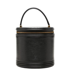 ルイ ヴィトン エピ カンヌ バニティバッグ ハンドバッグ M48032 ノワール ブラック レザー レディース LOUIS VUITTON 中古