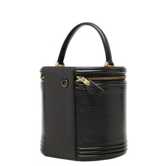 ルイ ヴィトン エピ カンヌ バニティバッグ ハンドバッグ M48032 ノワール ブラック レザー レディース LOUIS VUITTON 中古
