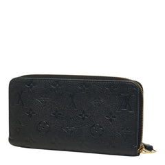 ルイ ヴィトン モノグラム アンプラント ジッピーウォレット 長財布 M61864 ブラック レザー レディース LOUIS VUITTON 中古