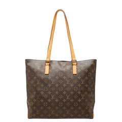 ルイ ヴィトン モノグラム カバメゾ トートバッグ ショルダーバッグ M51151 ブラウン PVC レザー レディース LOUIS VUITTON 中古